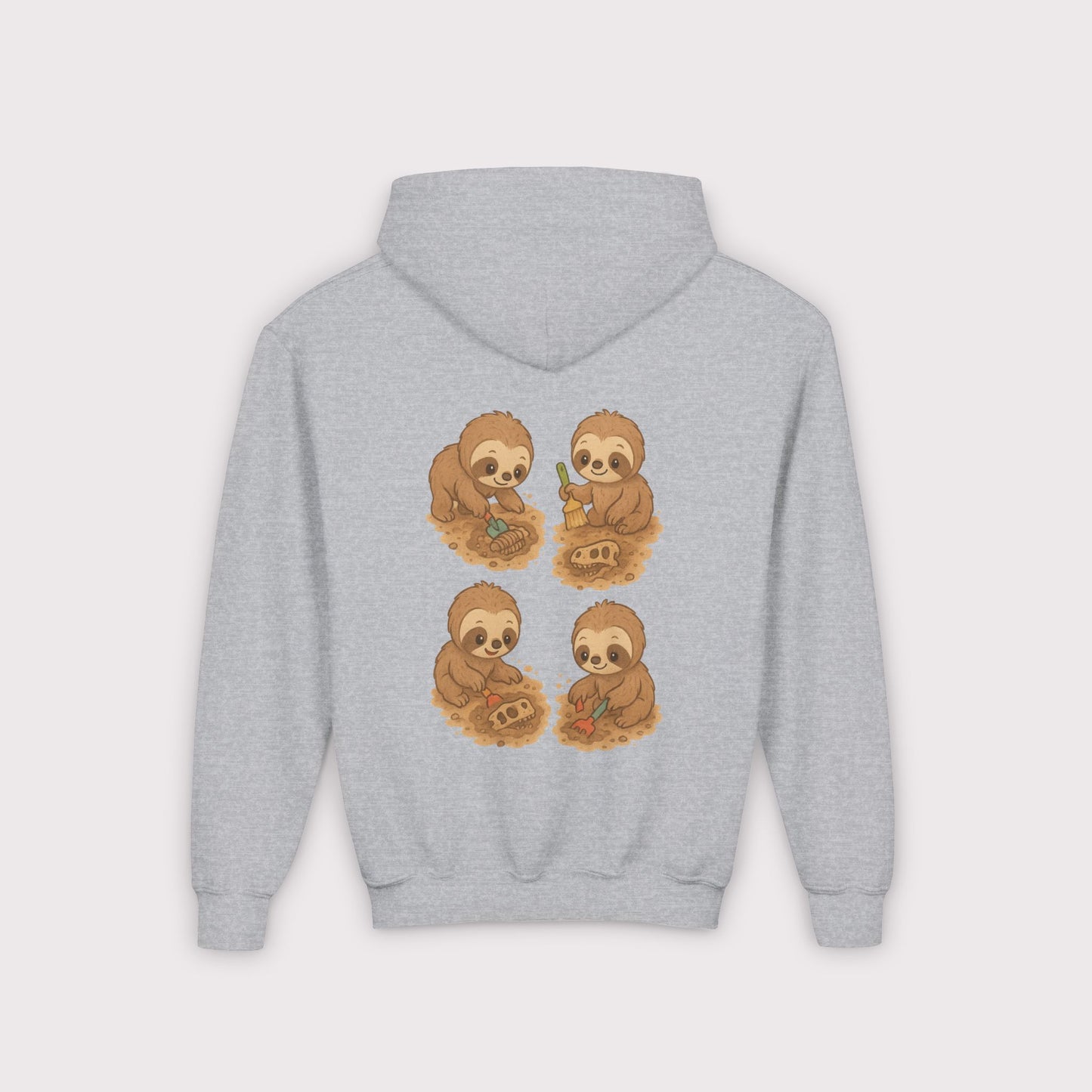 Sloth Fossil Diggers Kids Hoodie