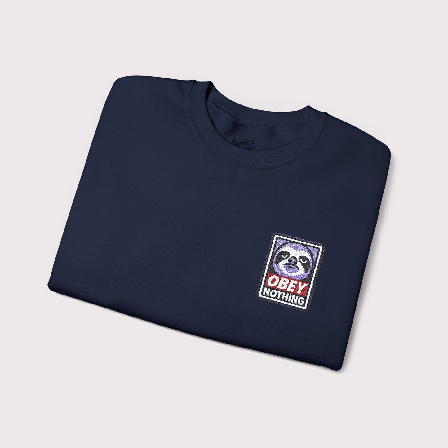 Obey Nothing Embroidered Crewneck