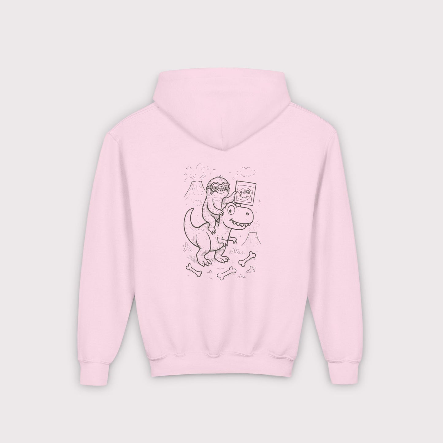 Fossil Hunter Sloth Kids Hoodie