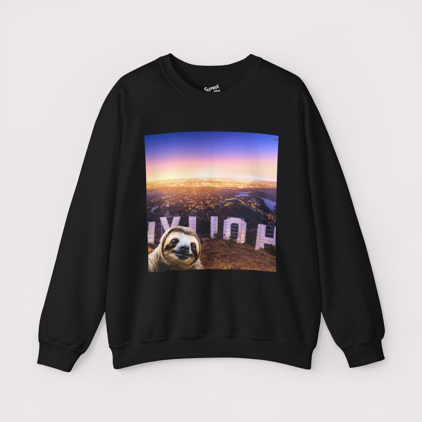 Sloth Selfie Hollywood Sign - Crewneck