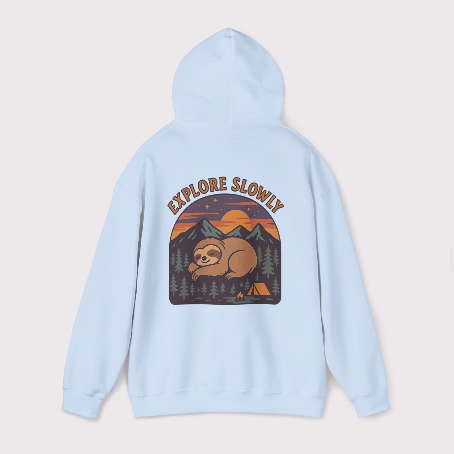 Explore Slowly Sloth Hoodie