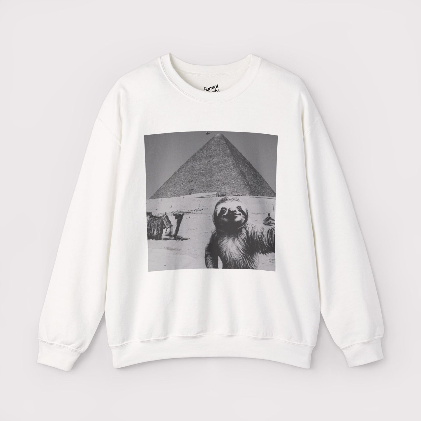 Sloth Selfie Pyramids of Egypt - Crewneck
