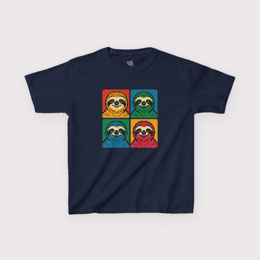 Andy Warhol-esque Sloths Cotton Tee