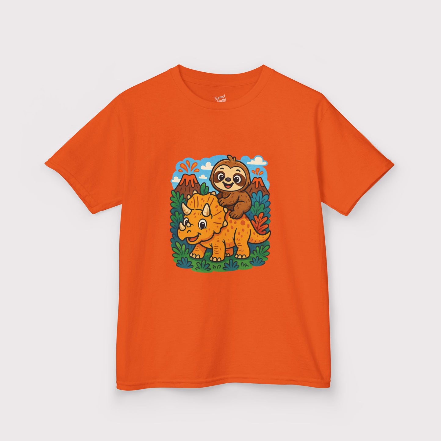 Tricera-Sloth Adventure Kids T-Shirt