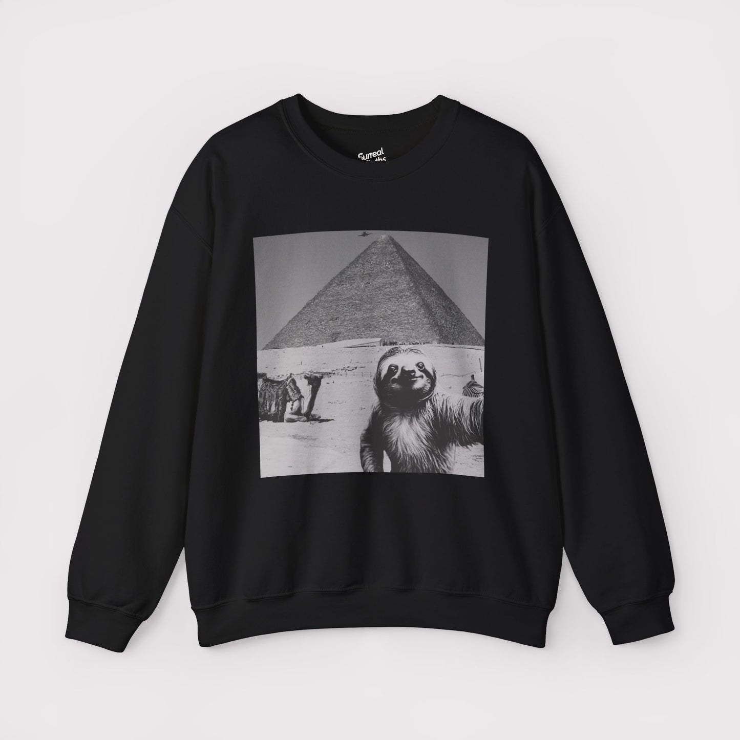 Sloth Selfie Pyramids of Egypt - Crewneck