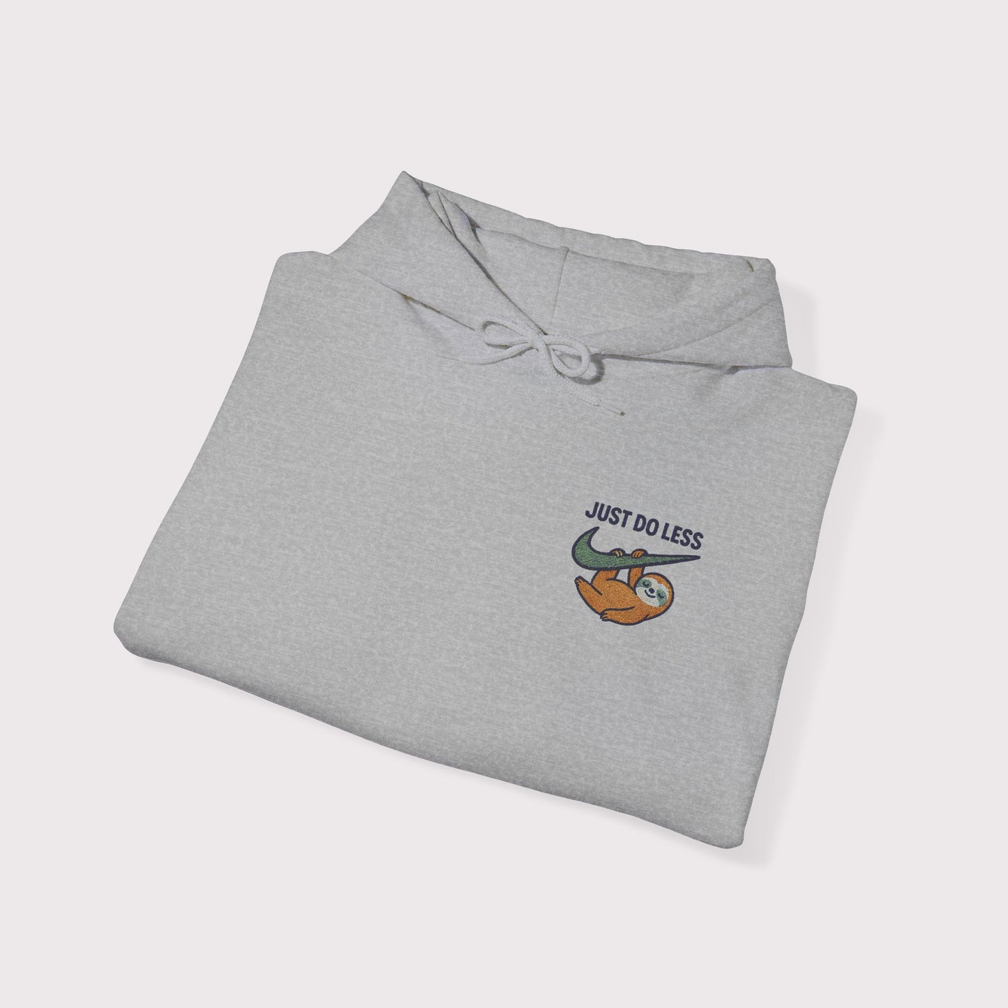 Just Do Less Embroidered Hoodie – Green Swoosh Edition