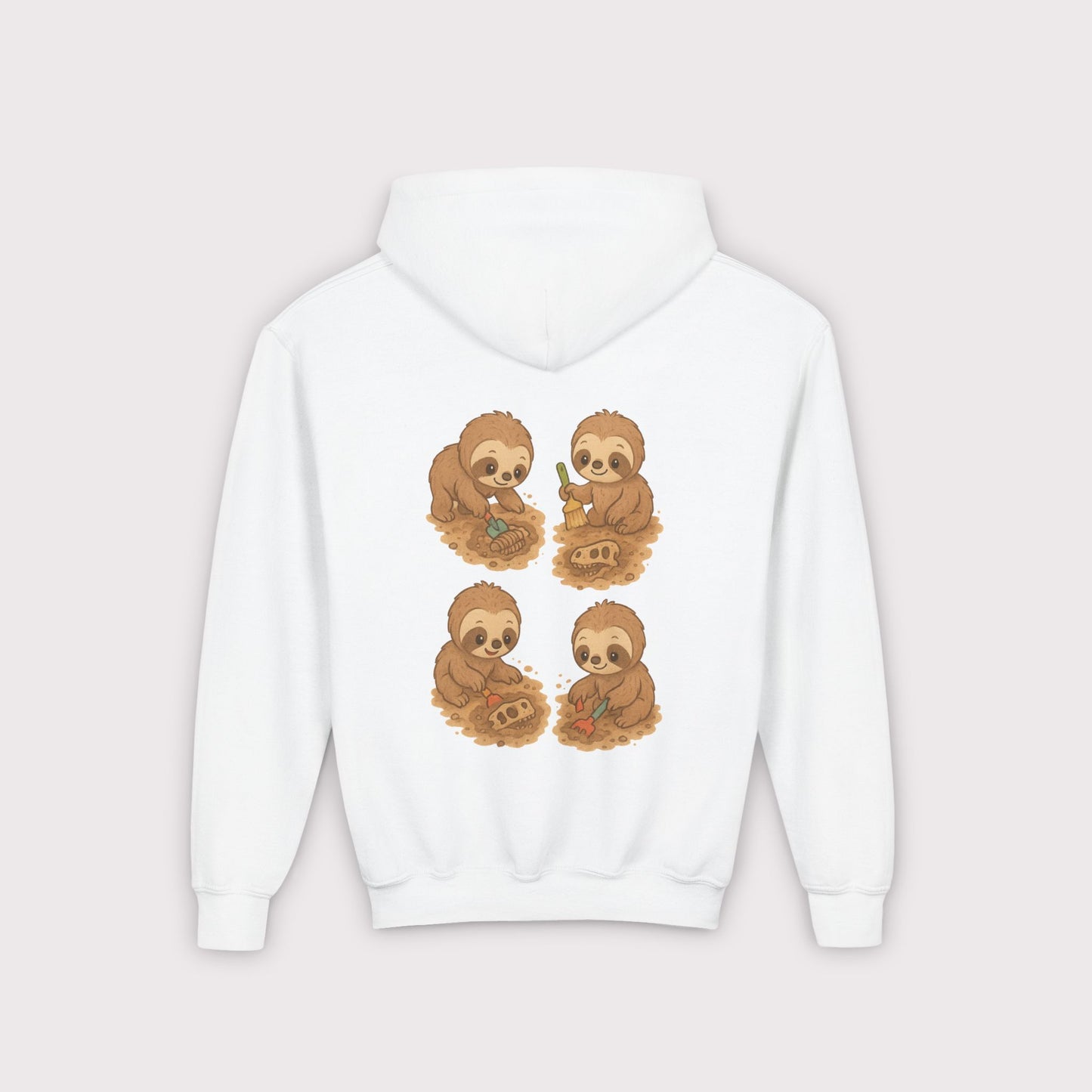Sloth Fossil Diggers Kids Hoodie