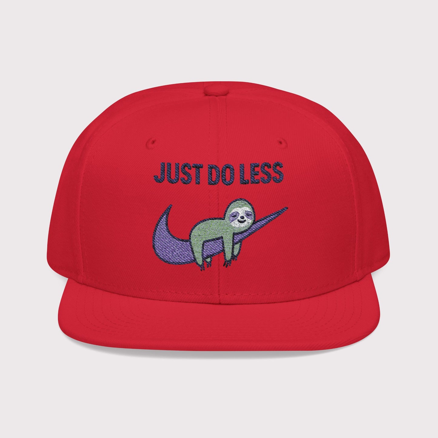 Just Do Less Purple Snapback Hat