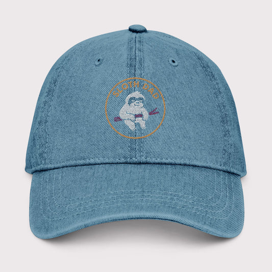 Sloth Dad Denim Hat