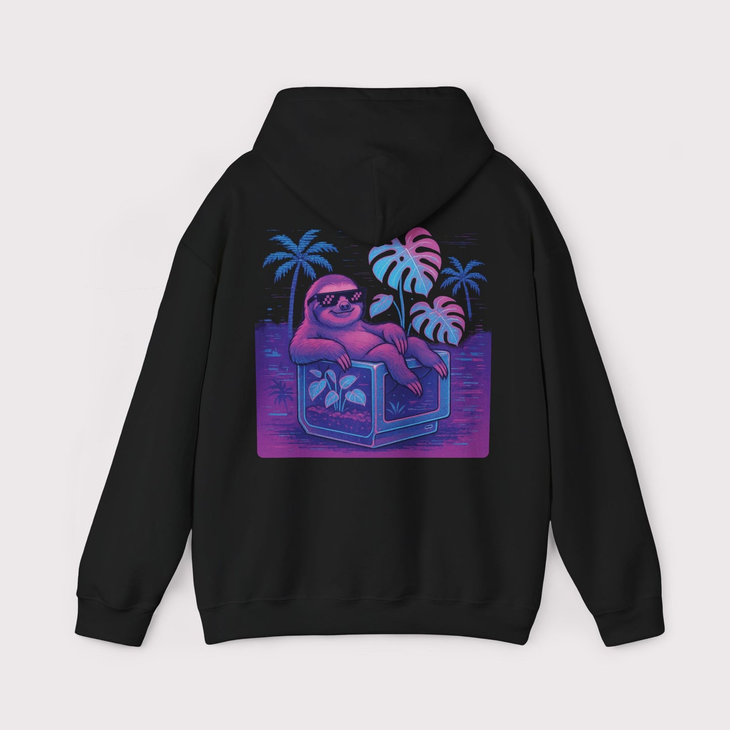 Vaporwave Sloth Vibes Hoodie