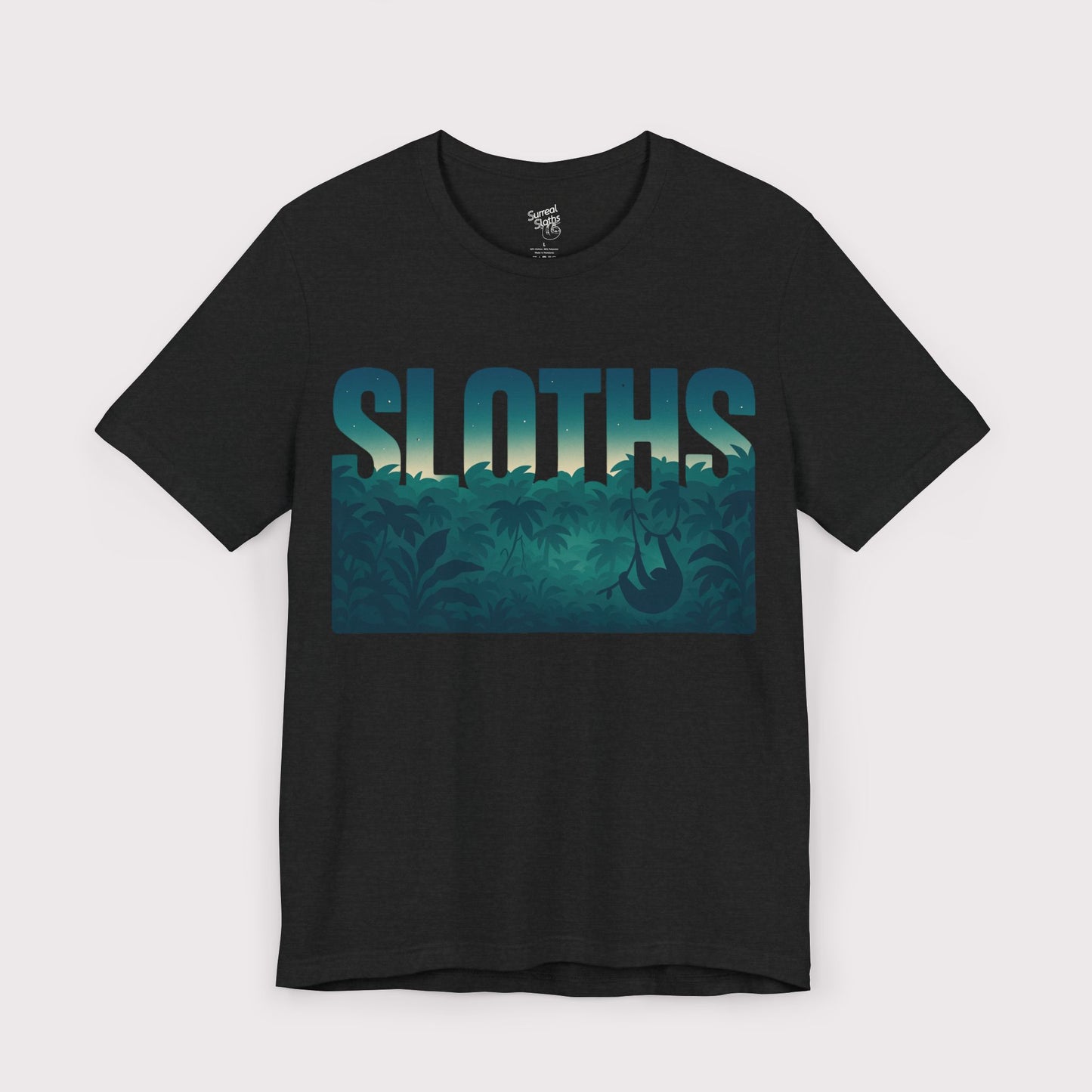 Sloths Jungle Text T-Shirt