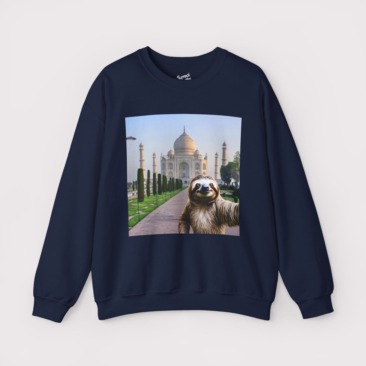 Sloth Selfie Taj Mahal - Crewneck