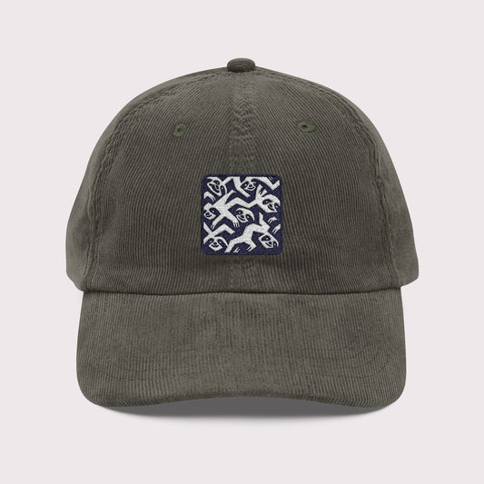 Tessellated Sloths Corduroy Hat