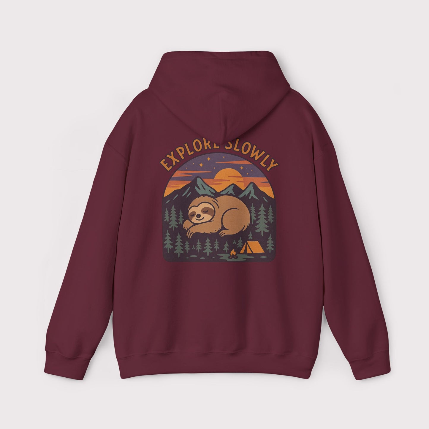 Explore Slowly Sloth Hoodie