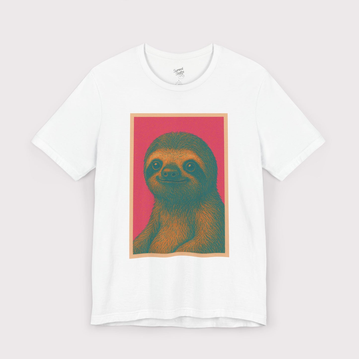 Retro Sloth Portrait T-Shirt