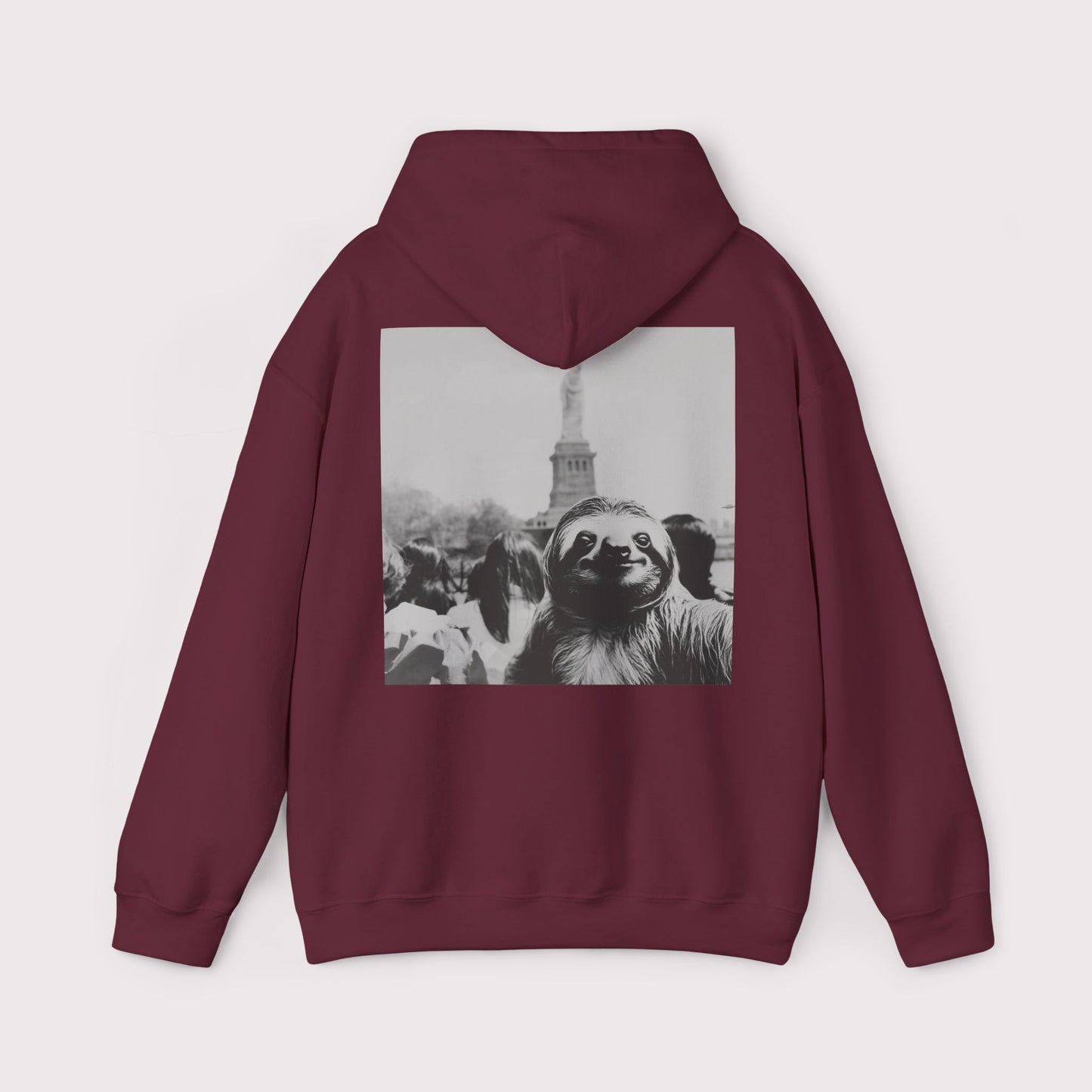 Sloth Selfie Statue of Liberty - Hoodie