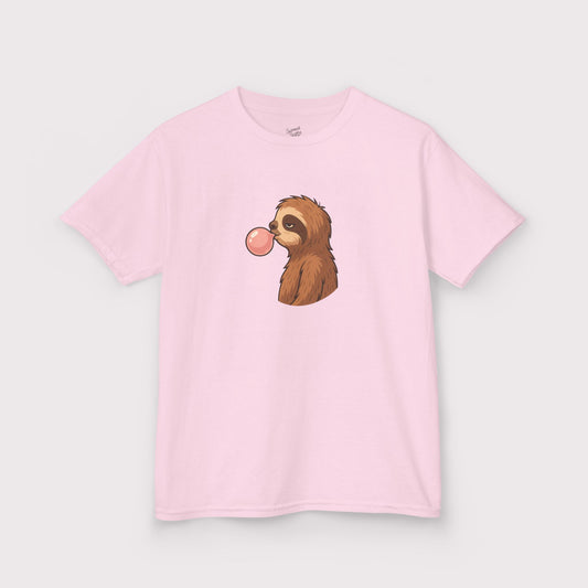 Bubble Blowing Sloth Kids T-Shirt