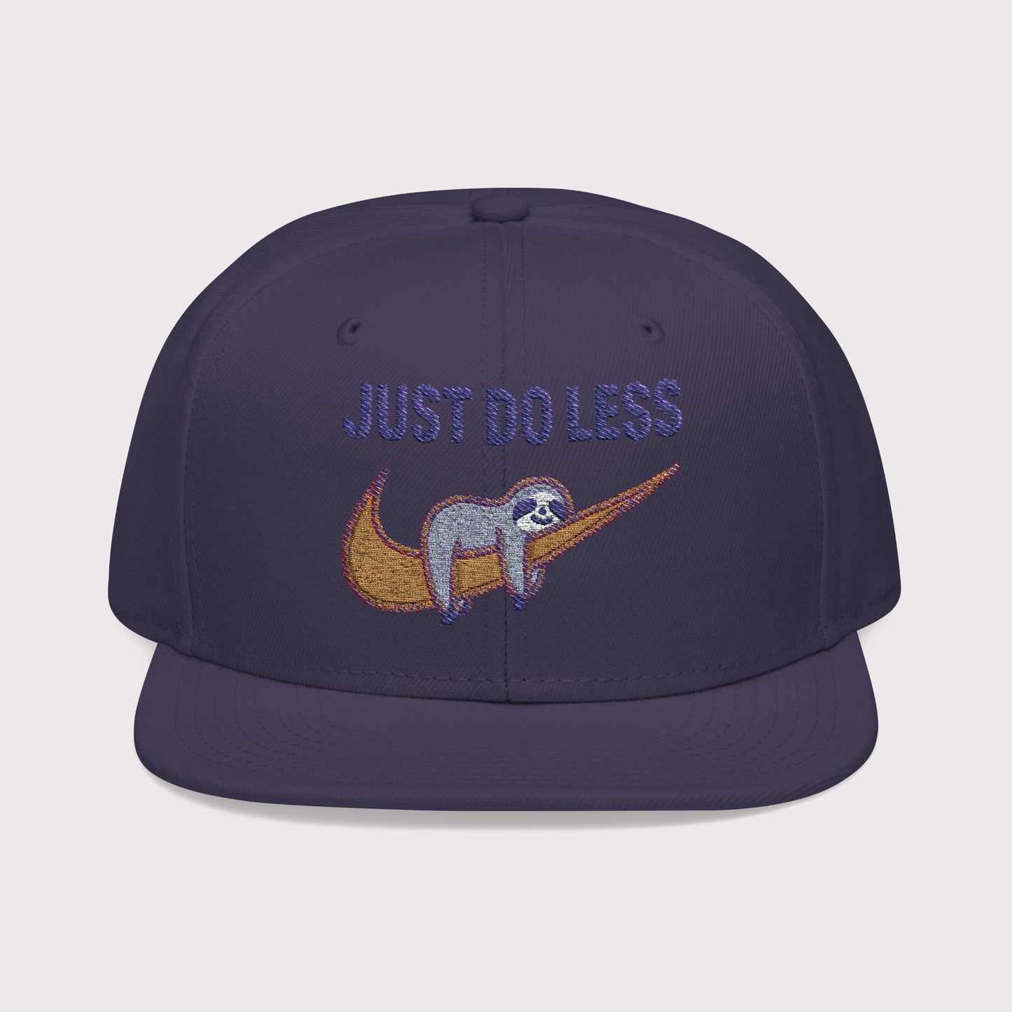 Just Do Less Orange Snapback Hat