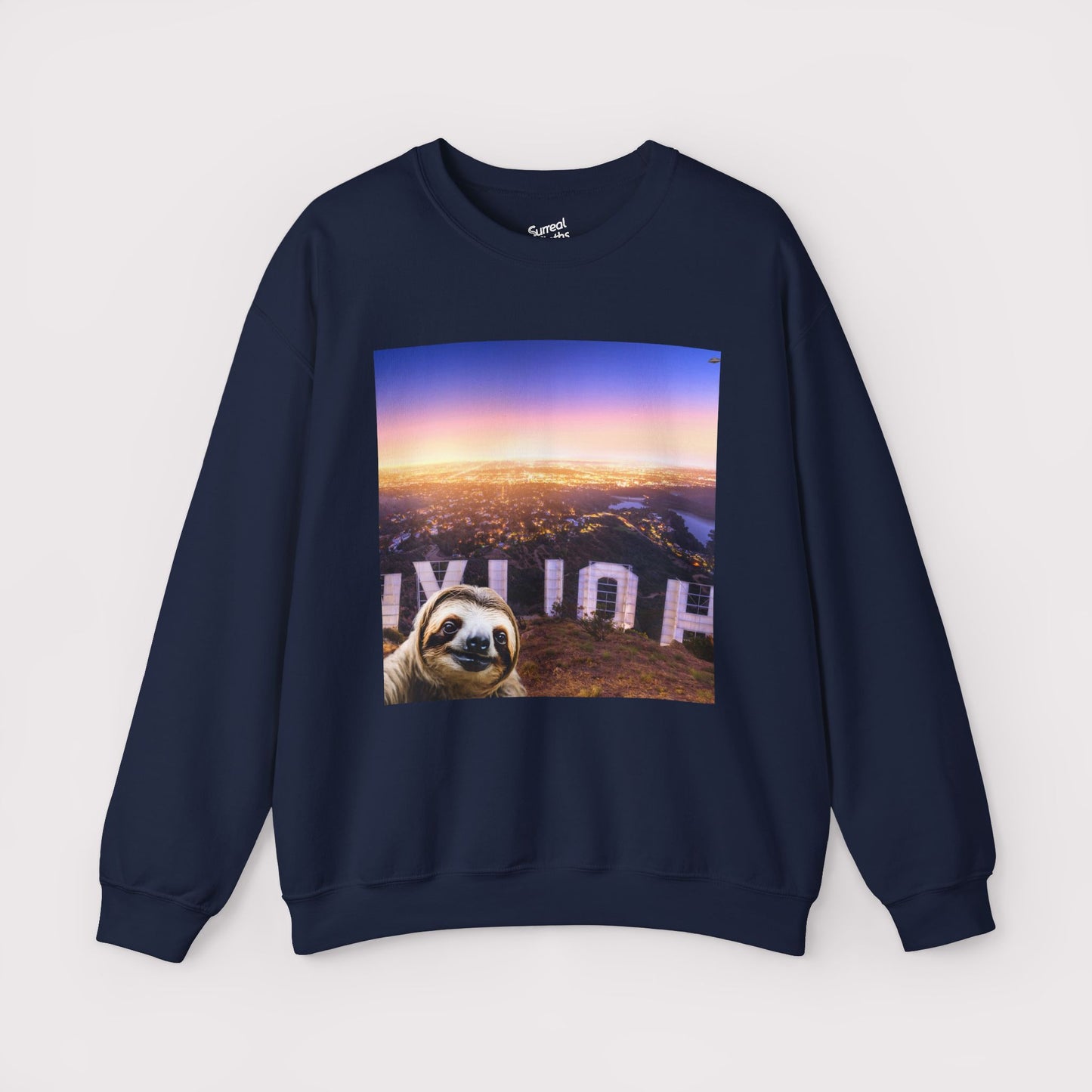 Sloth Selfie Hollywood Sign - Crewneck