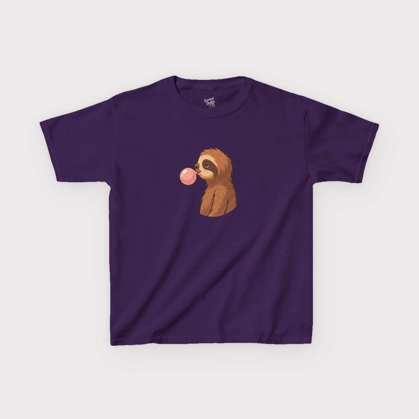Bubble Blowing Sloth Kids T-Shirt