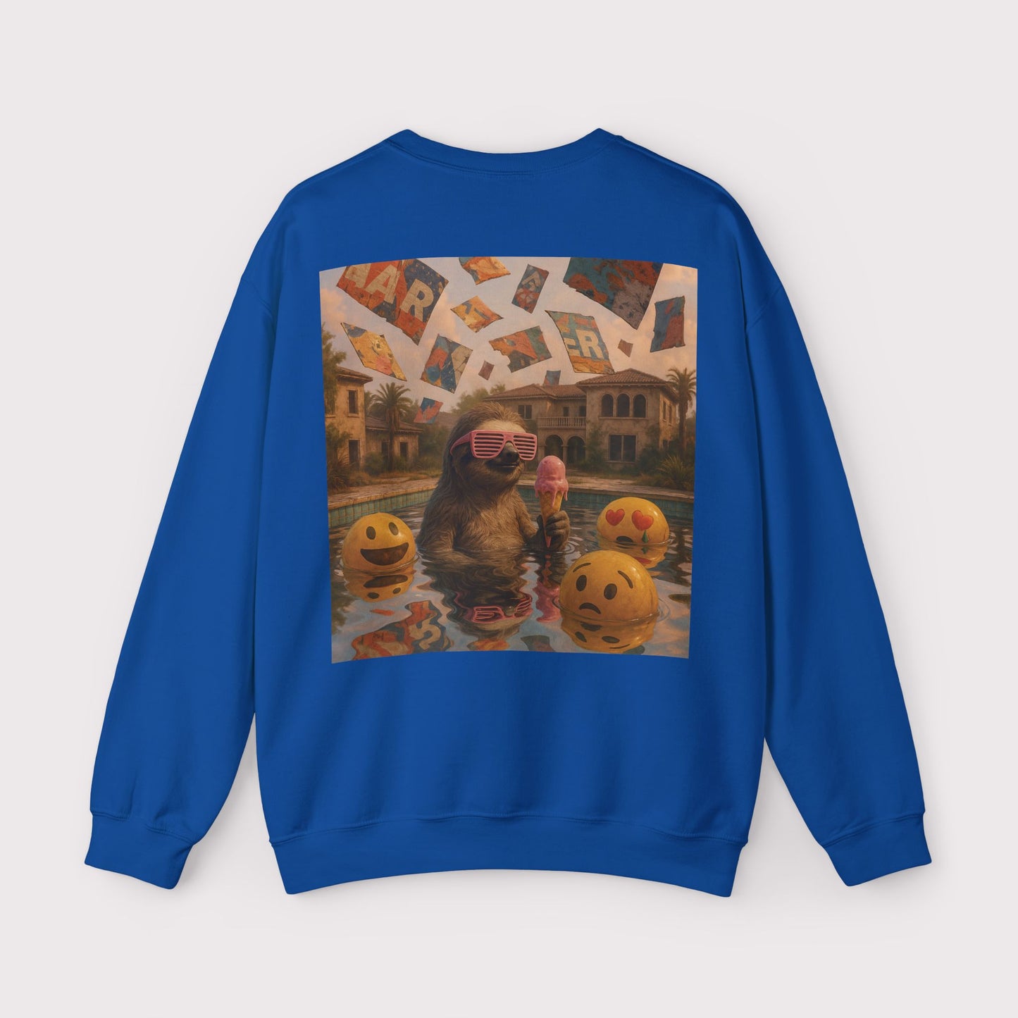 Sloth Pool Party Crewneck