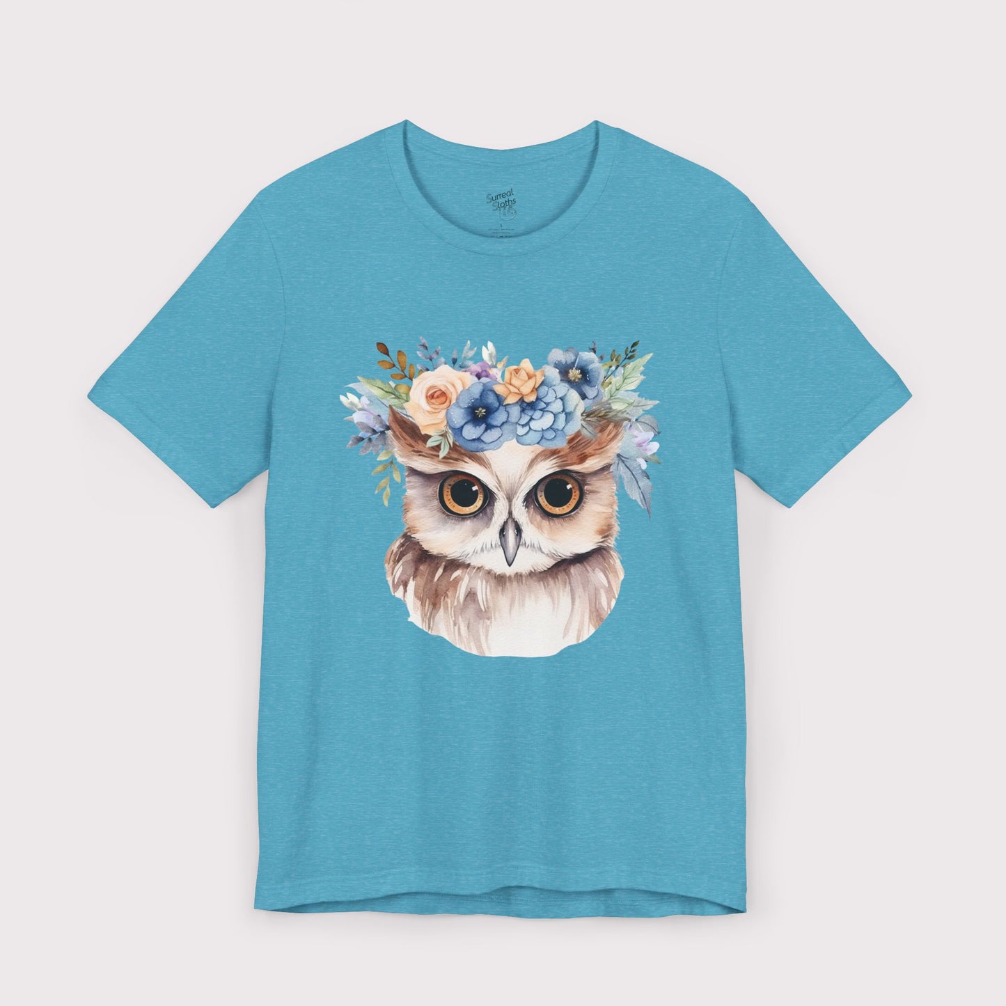 Floral Crown Owl - Jersey Tee