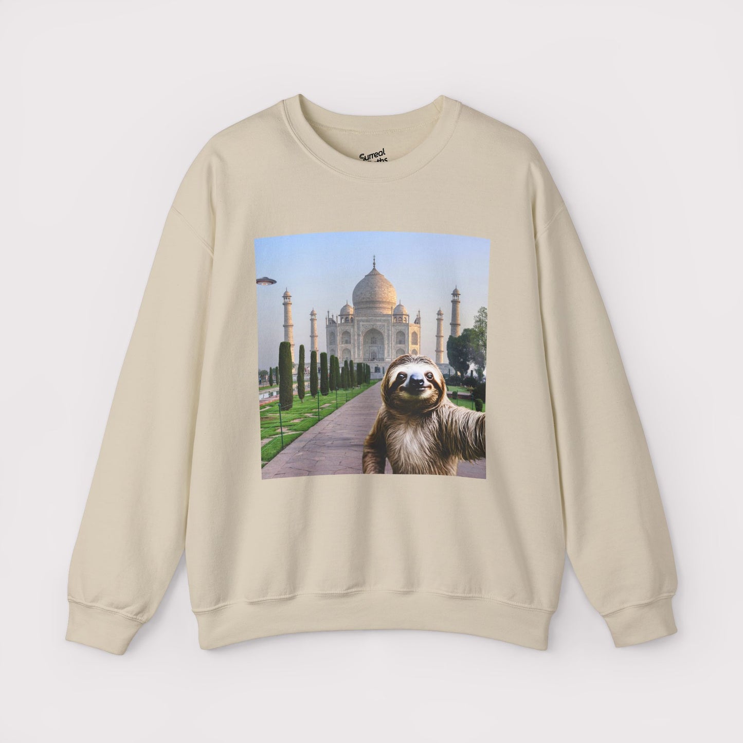 Sloth Selfie Taj Mahal - Crewneck