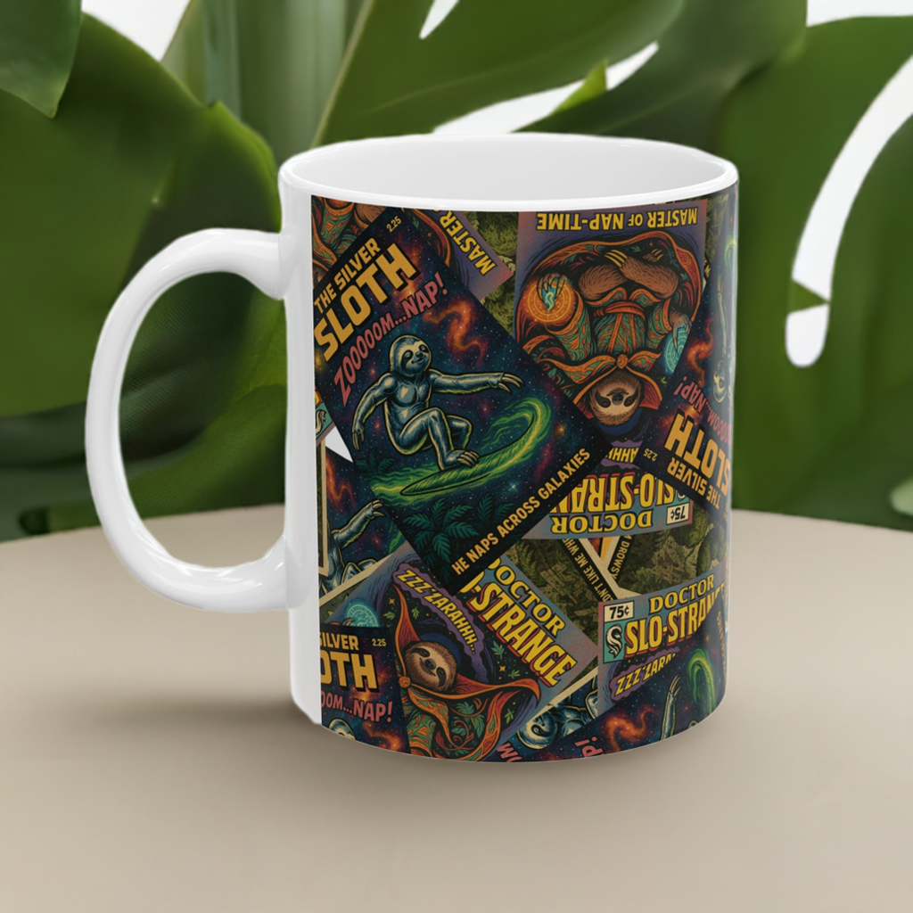 Sloth Superhero Mug Series: Silver Sloth, Slo Strange & Slothulk
