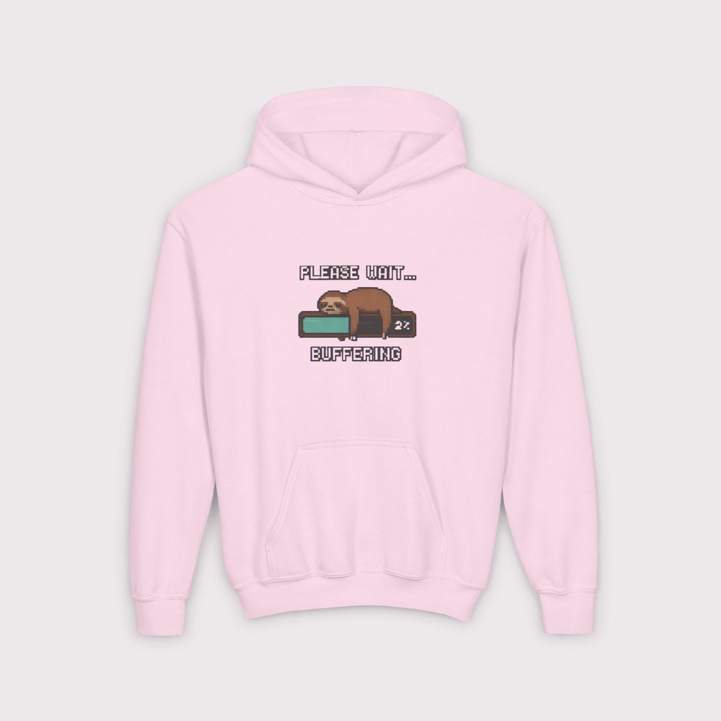 Buffering Sloth Kids Hoodie