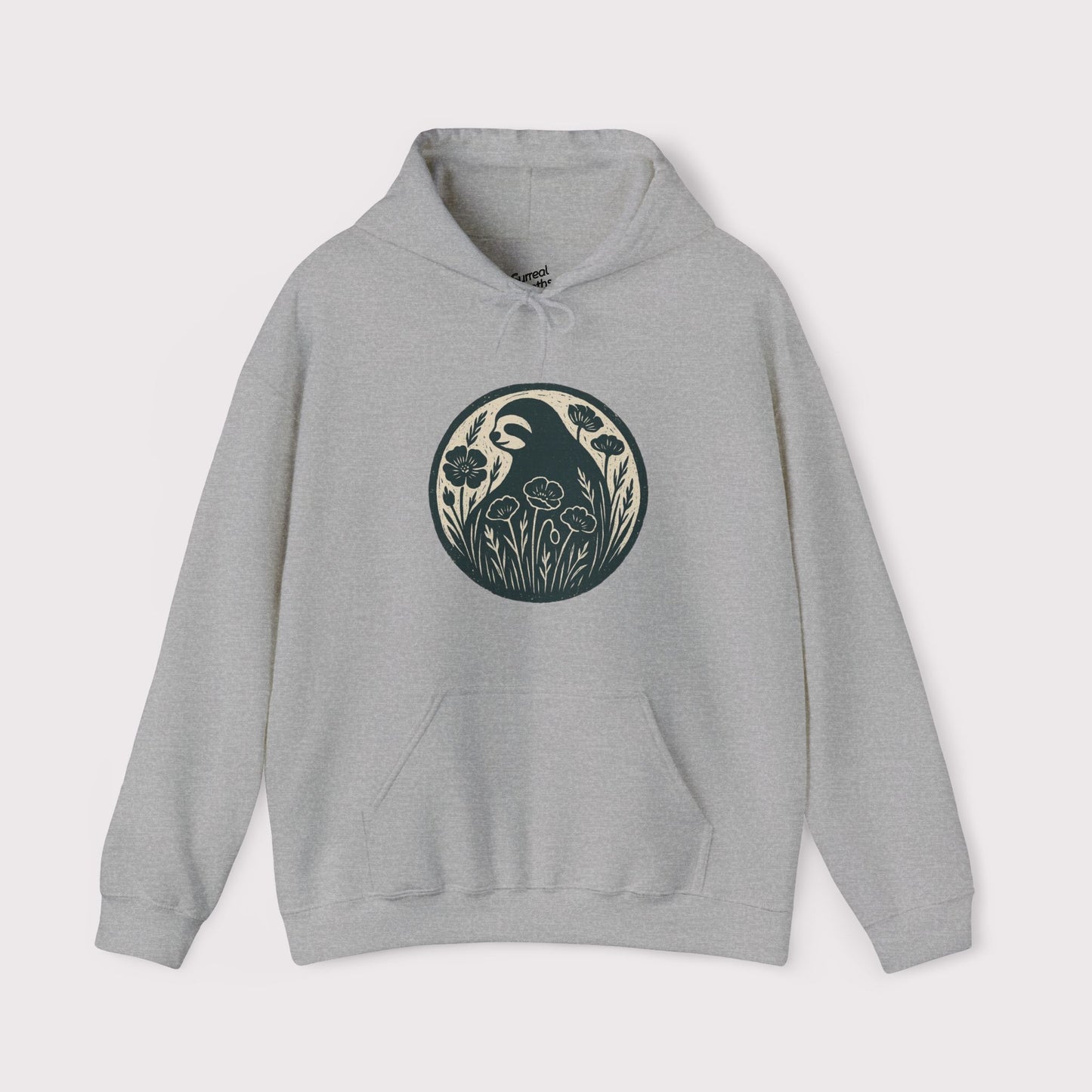Floral Sloth Emblem Hoodie