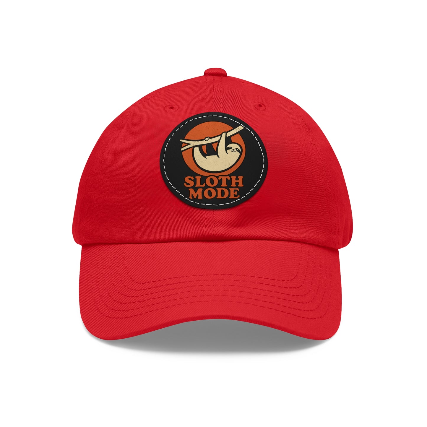 Sloth Mode Leather Patch Hat