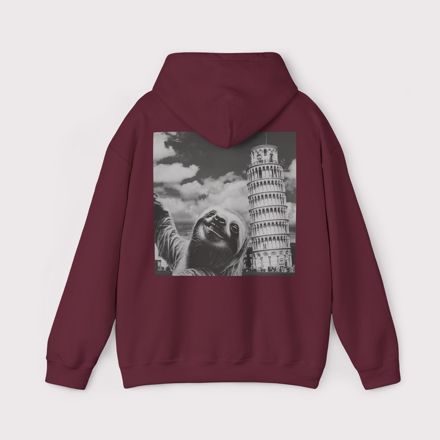 Sloth Selfie Leaning Tower of Pisa - Hoodie