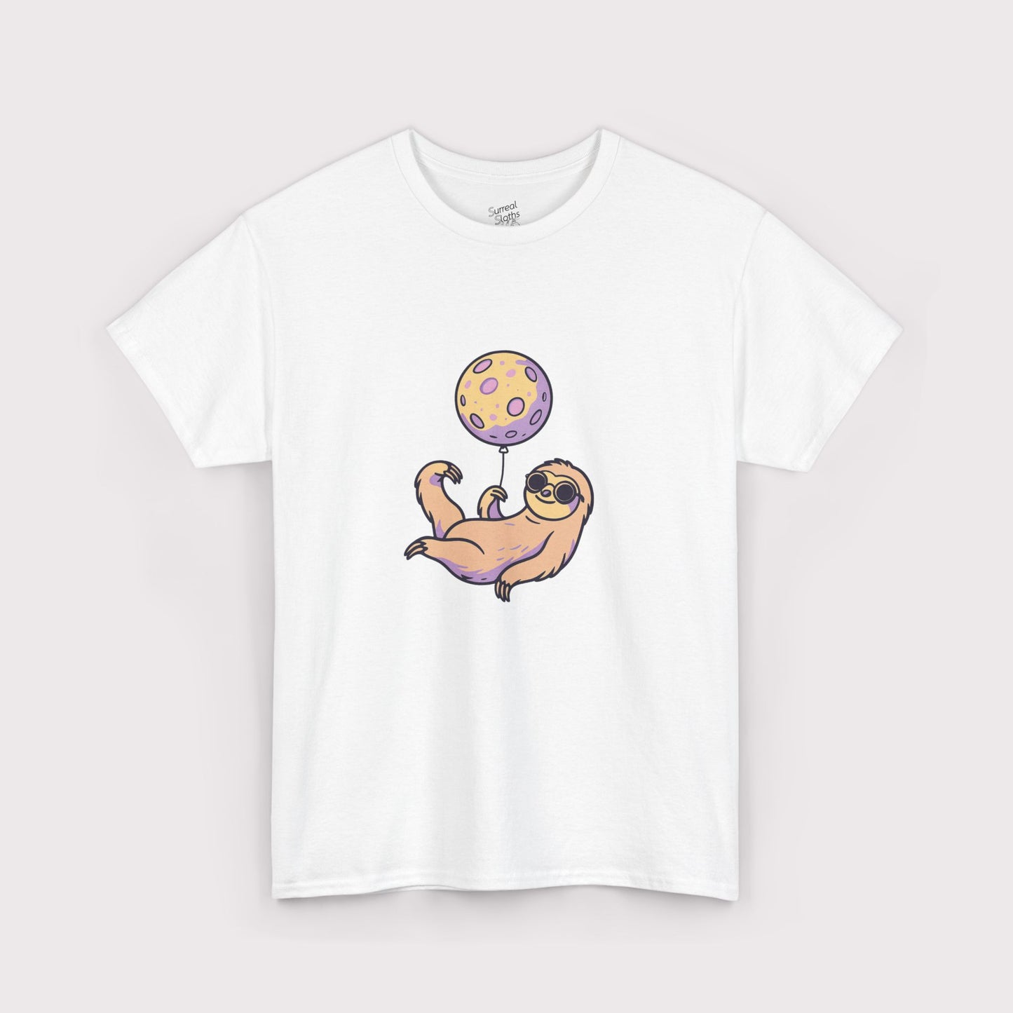 Purple Moon Balloon Sloth T-Shirt