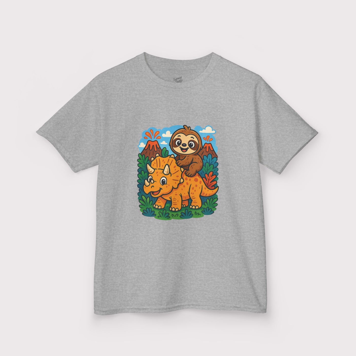 Tricera-Sloth Adventure Kids T-Shirt