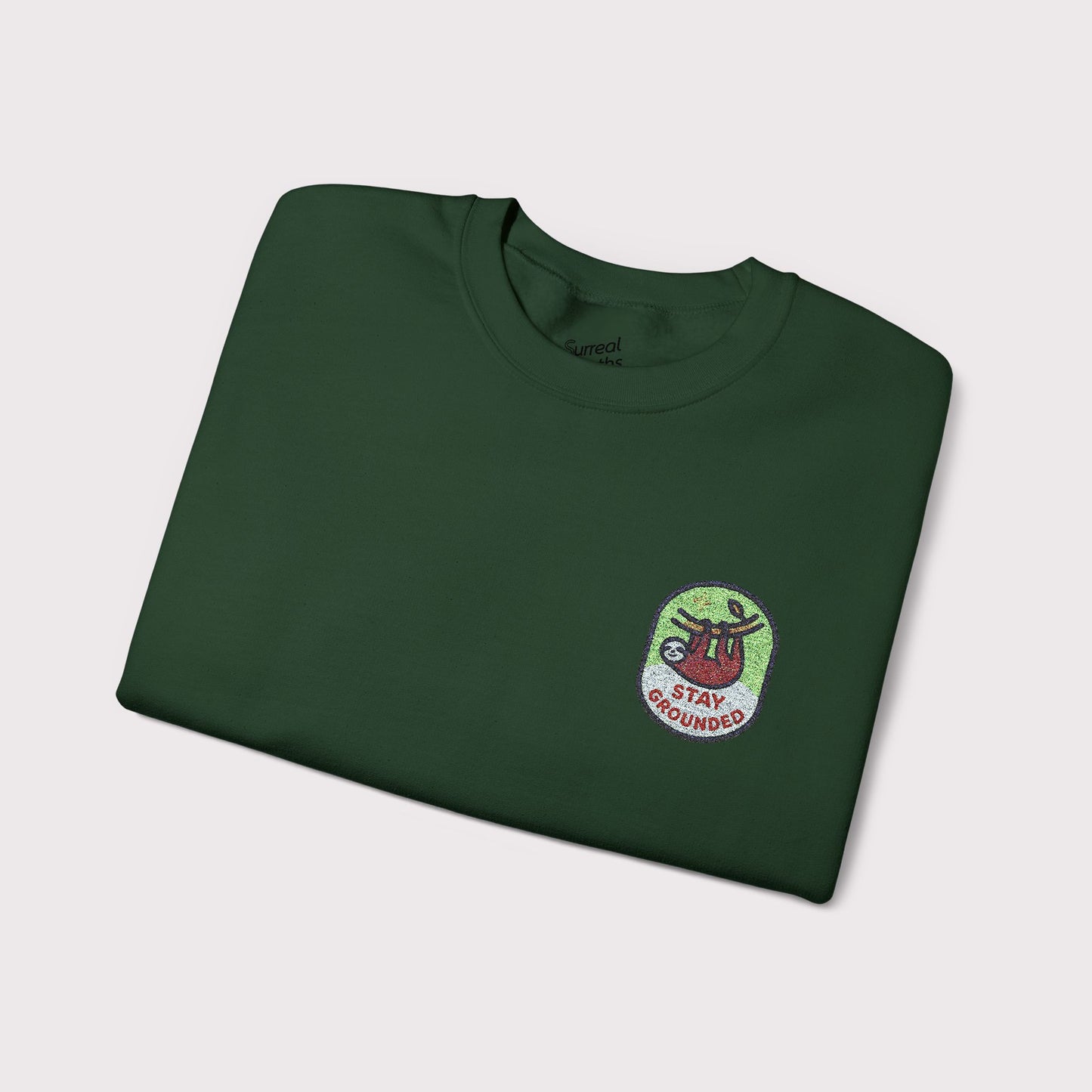 Stay Grounded Embroidered Crewneck