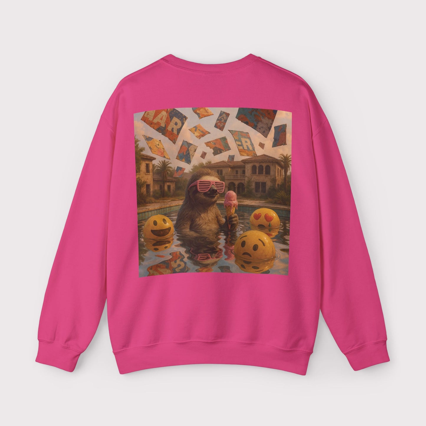 Sloth Pool Party Crewneck
