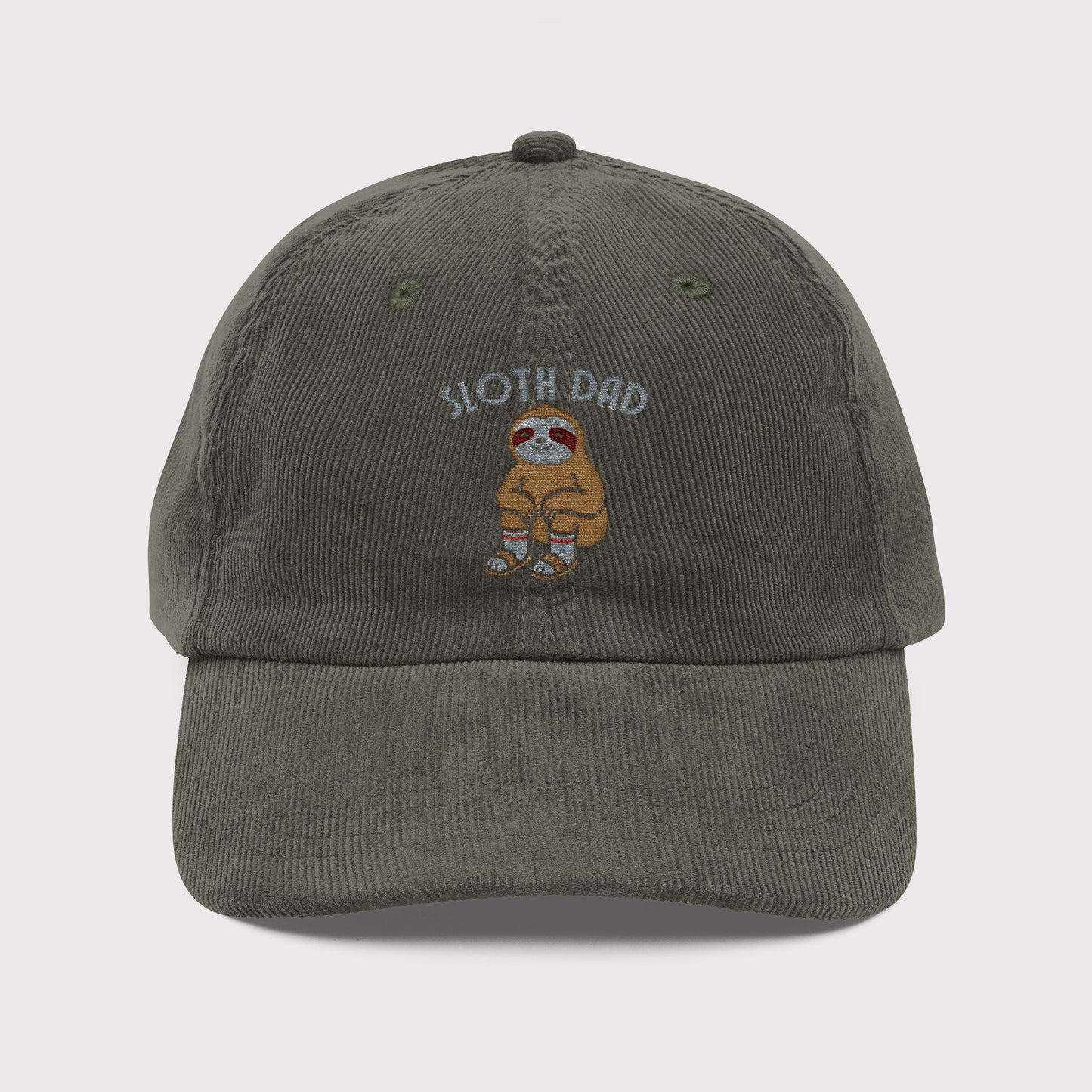 Sloth Dad Corduroy Hat