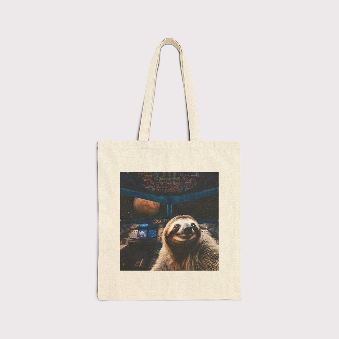 Sloth Selfie on Mars Tote Bag