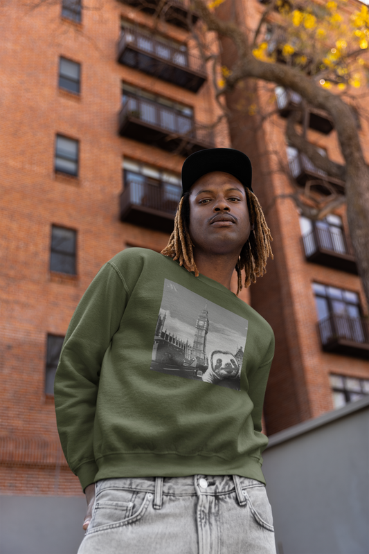 Sloth Selfie Big Ben - Crewneck