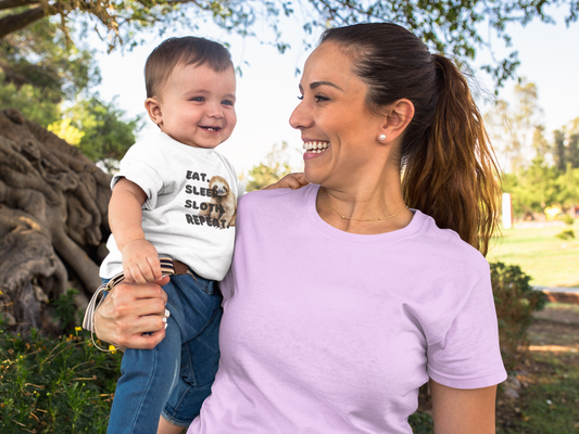 Baby Sloth Toddler Tee – Eat. Sleep. Sloth. Repeat.