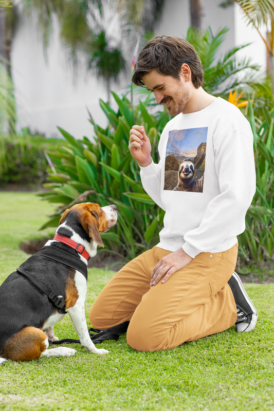 Sloth Selfie Great Wall of China - Crewneck
