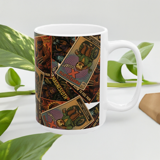 Sloth Superhero Mug Series: Slotherine, Professloth X & Magnesloth