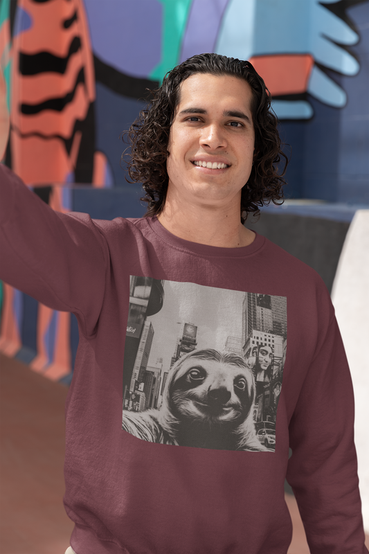 Sloth Selfie Times Square - Crewneck