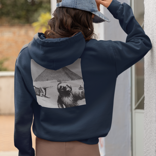 Sloth Selfie Pyramids of Egypt - Hoodie