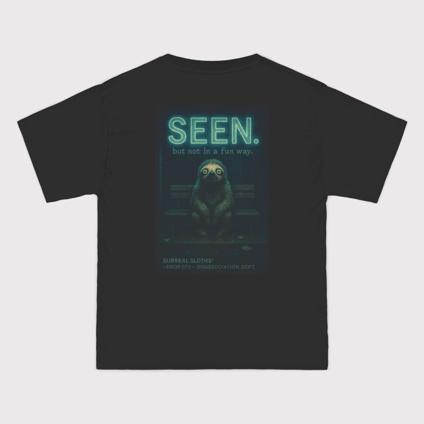 Seen Sloth Beefy T-Shirt