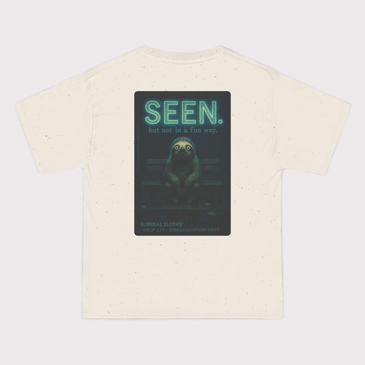 Seen Sloth Beefy T-Shirt