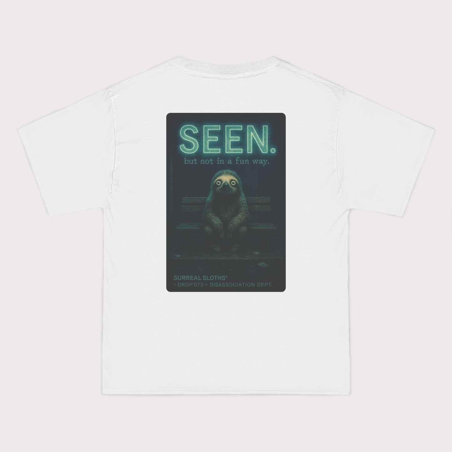Seen Sloth Beefy T-Shirt