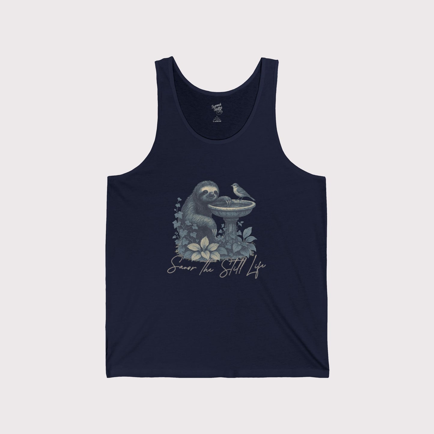 Savor the Still Life Sloth Tank Top