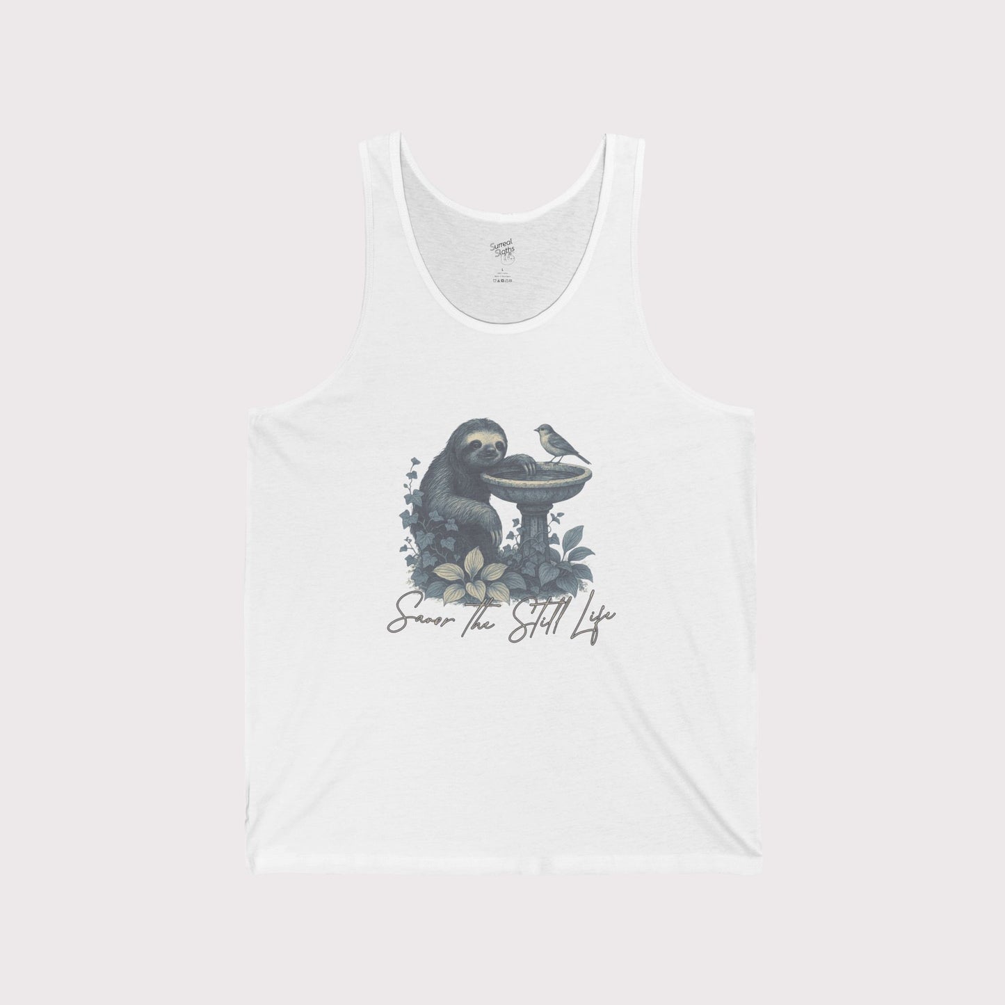 Savor the Still Life Sloth Tank Top