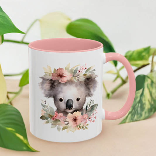 Floral Crown Koala Mug